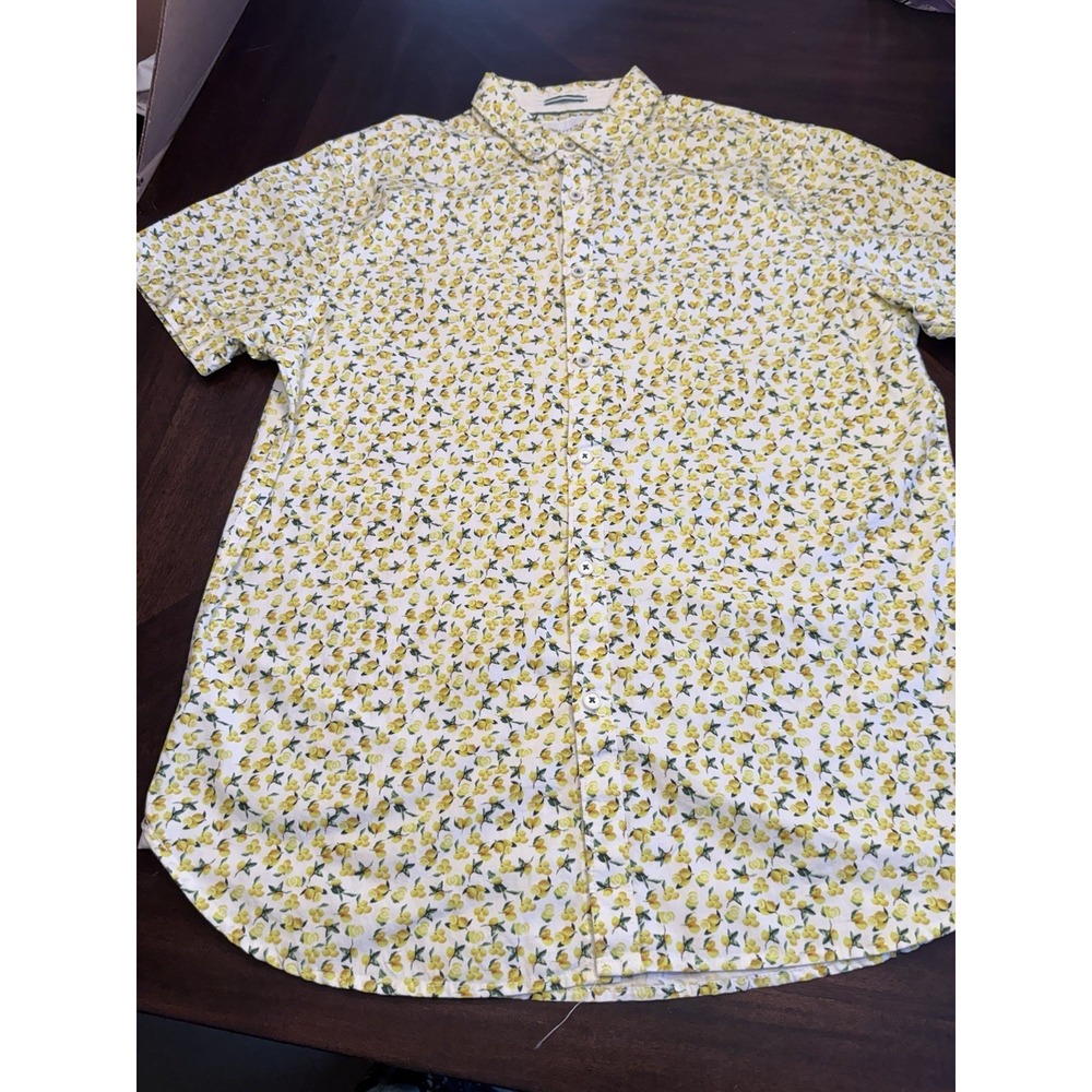 Cactus Man Ricky Singh Slim Fit Lemon lemons shirt Medium